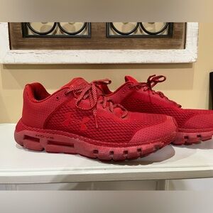 Under Armour Men’s 10.5 Red HOVR Infinite Running Athletic Shoes